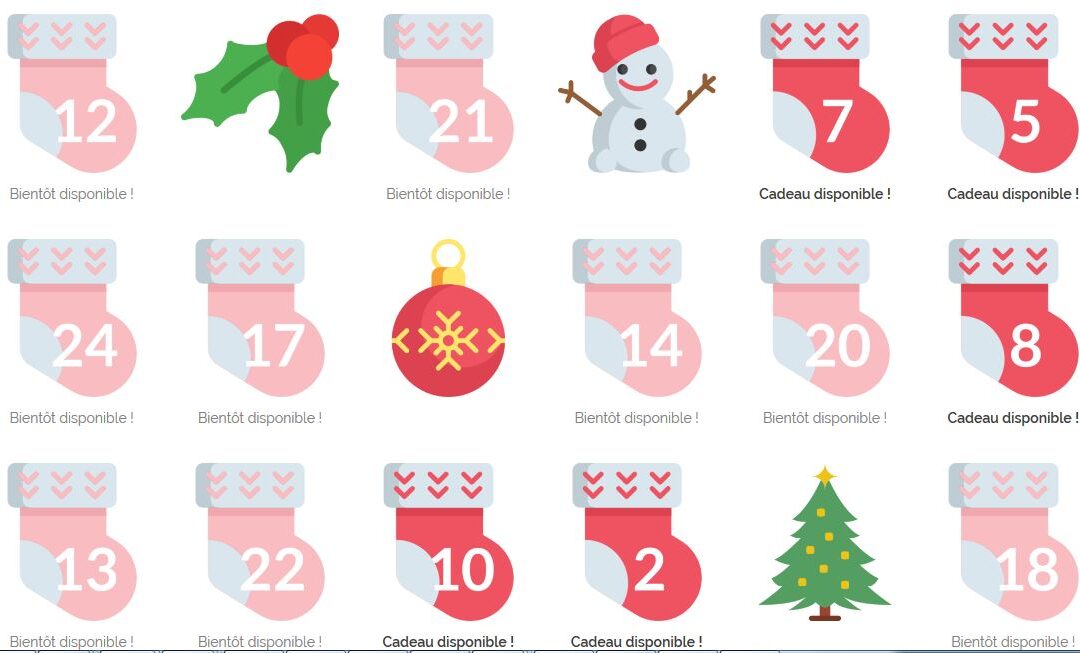 Calendrier de l&rsquo;Avent