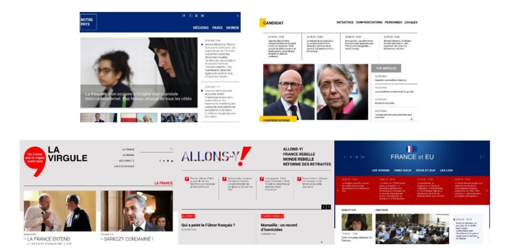sites web parlant de l'actualité française gérés par RNN