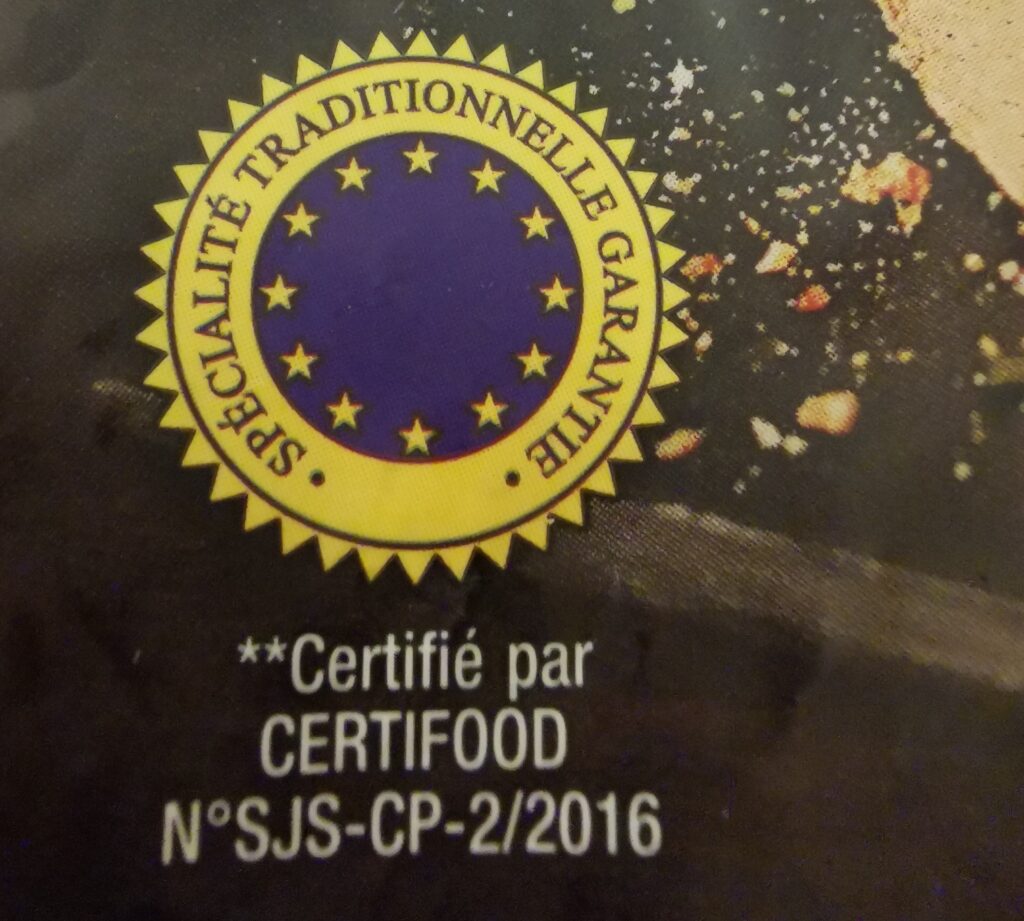 label certifood sur jambon serano